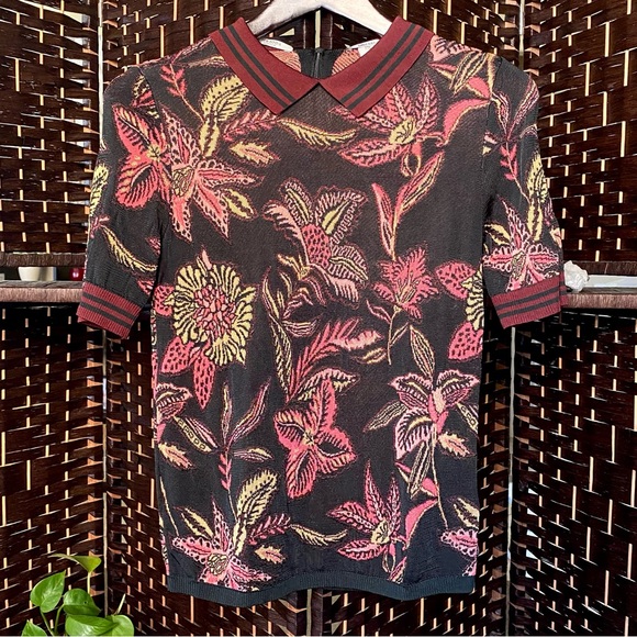 Anthropologie Scotch & Soda Knitted 2-Piece Set Tropical Bloom - Picture 6 of 15